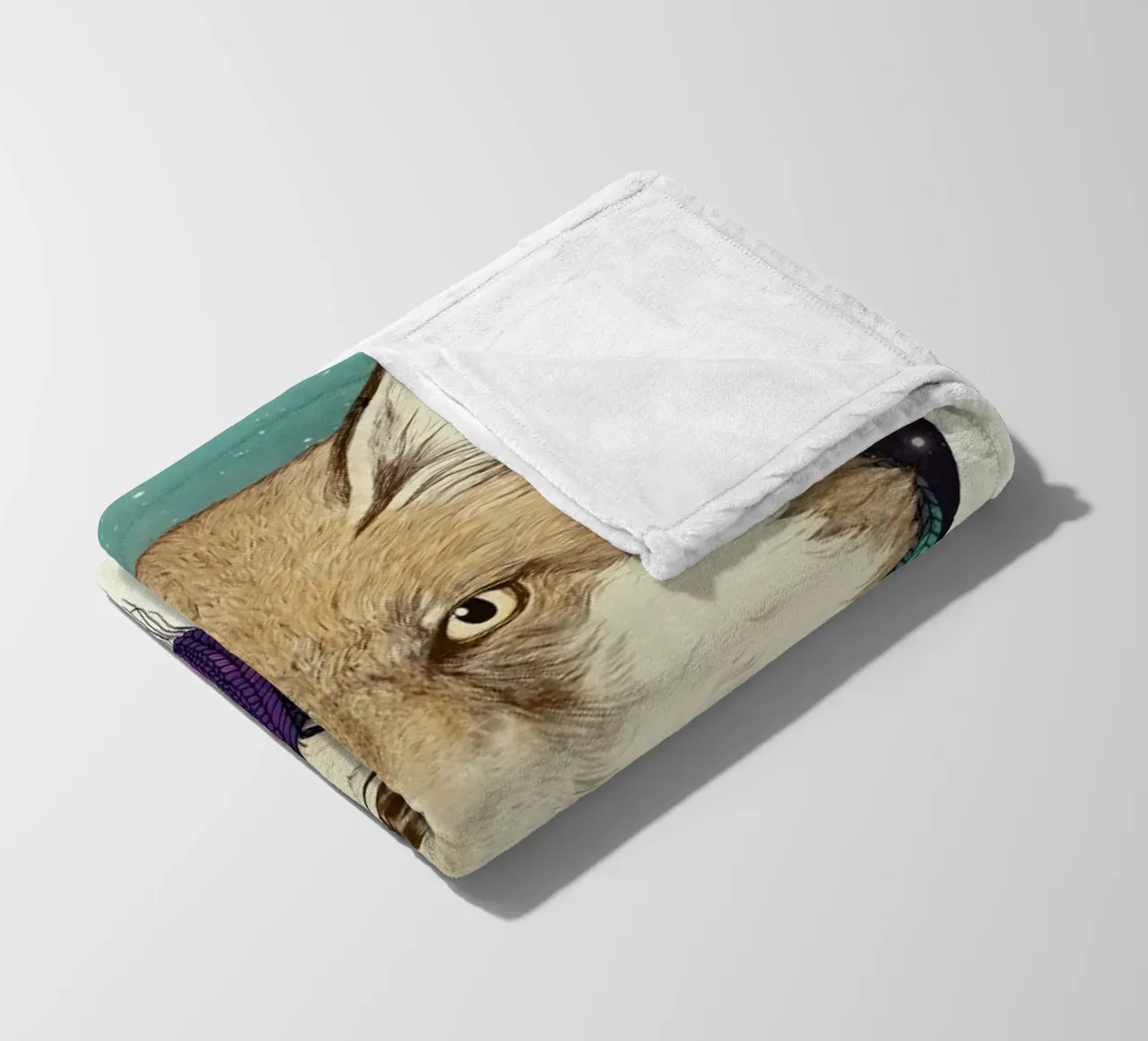 Winter Fox Fleecedecke von Laura Graves