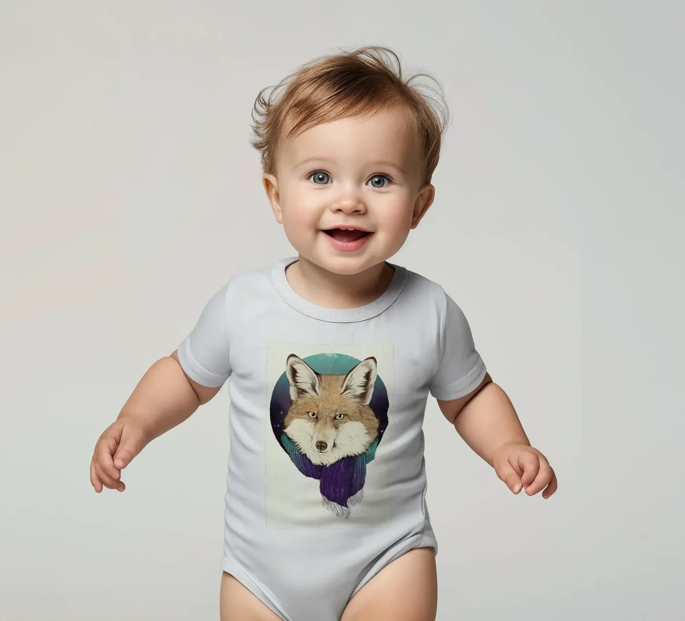 Winter Fox body bébé de Laura Graves