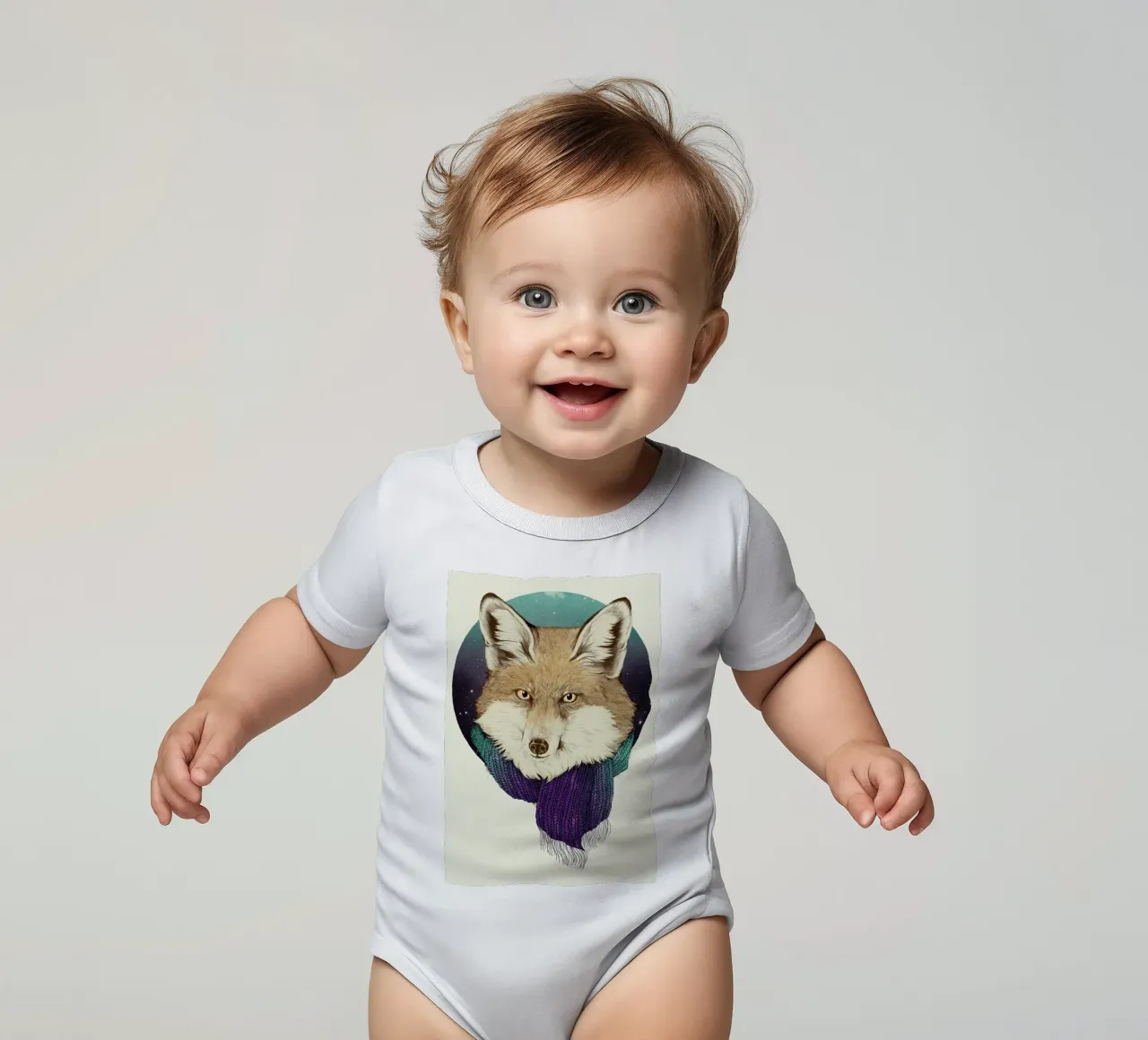 Winter Fox body bébé de Laura Graves