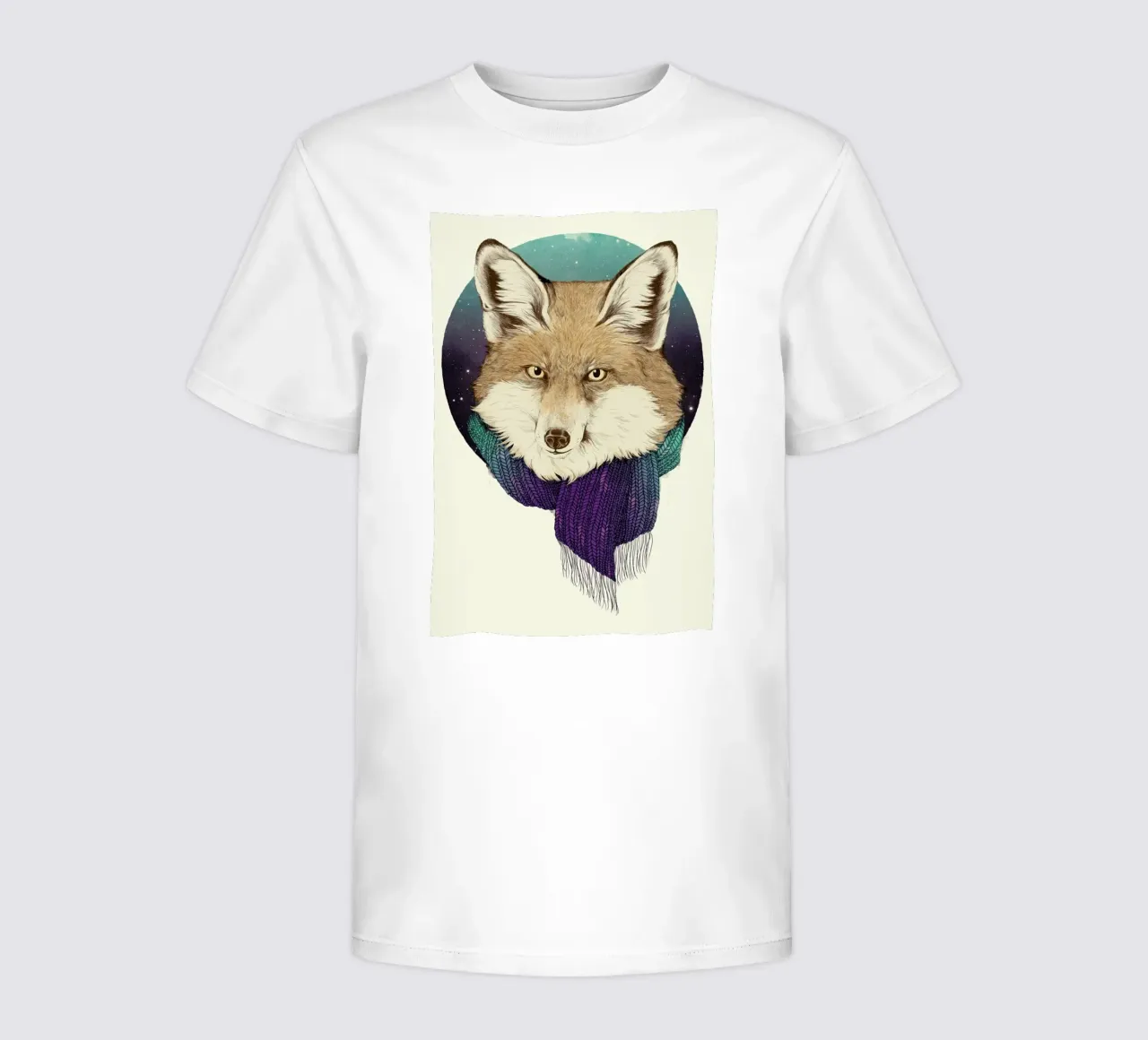Winter Fox t-shirt bambini da Laura Graves