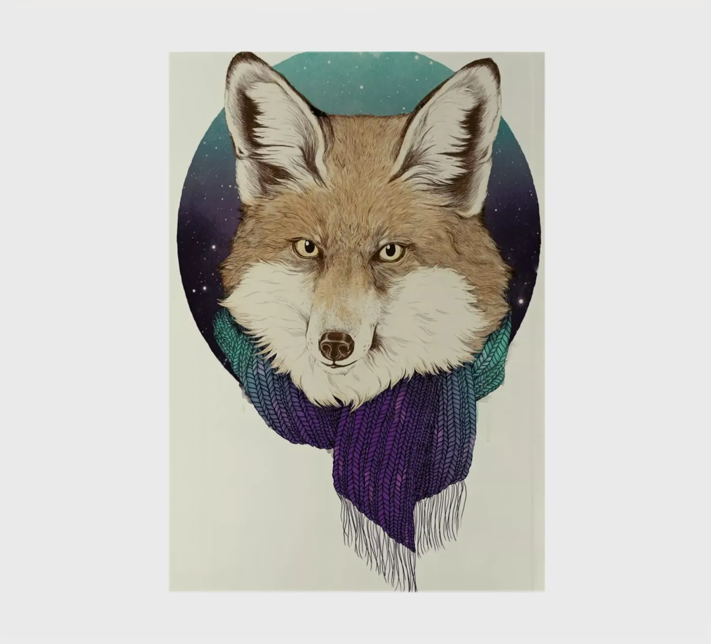 Winter Fox notebook by Laura Graves