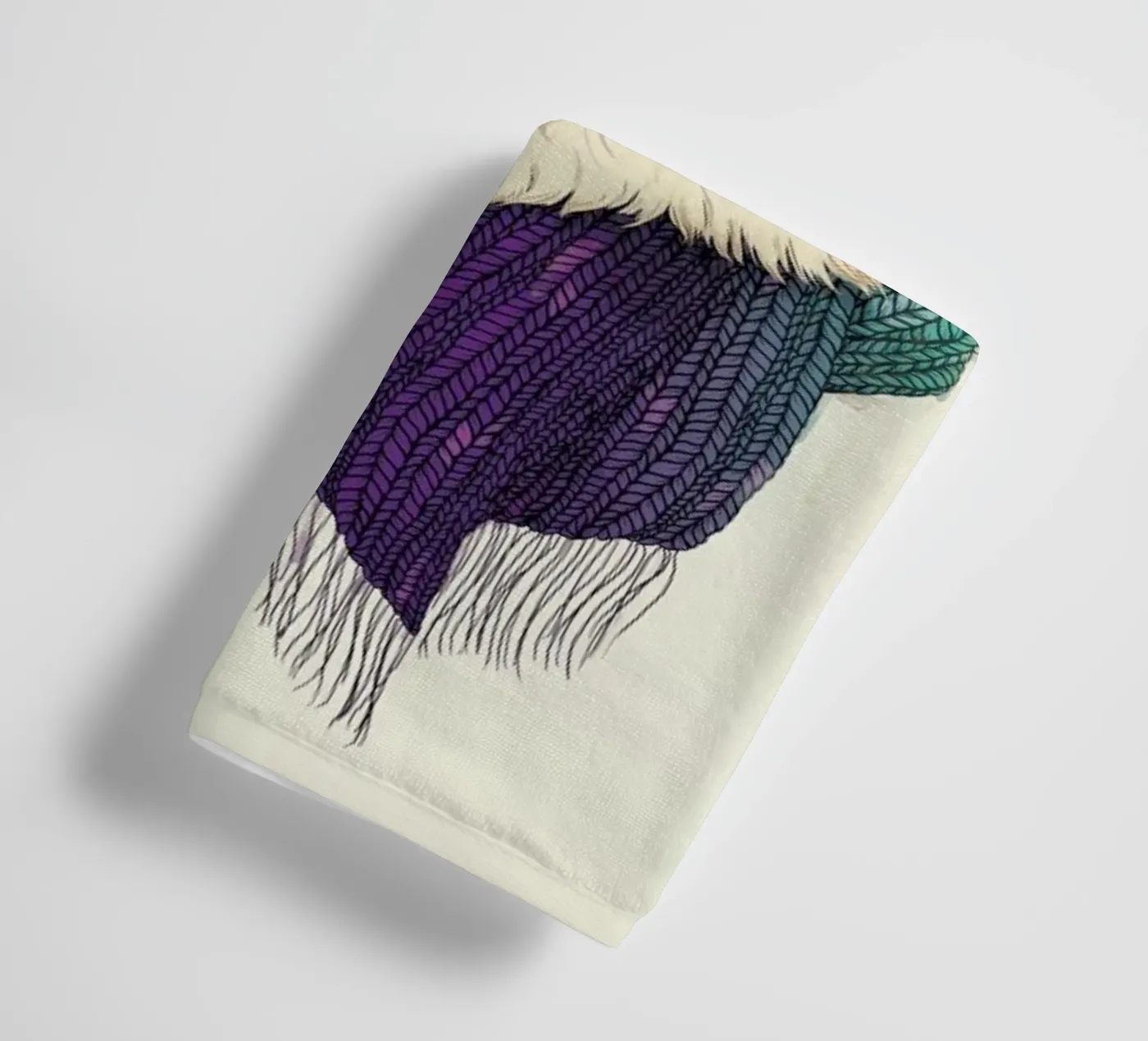 Winter Fox badhanddoek van Laura Graves