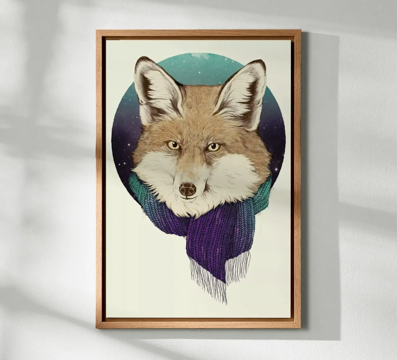 Winter Fox forex plate by Laura Graves