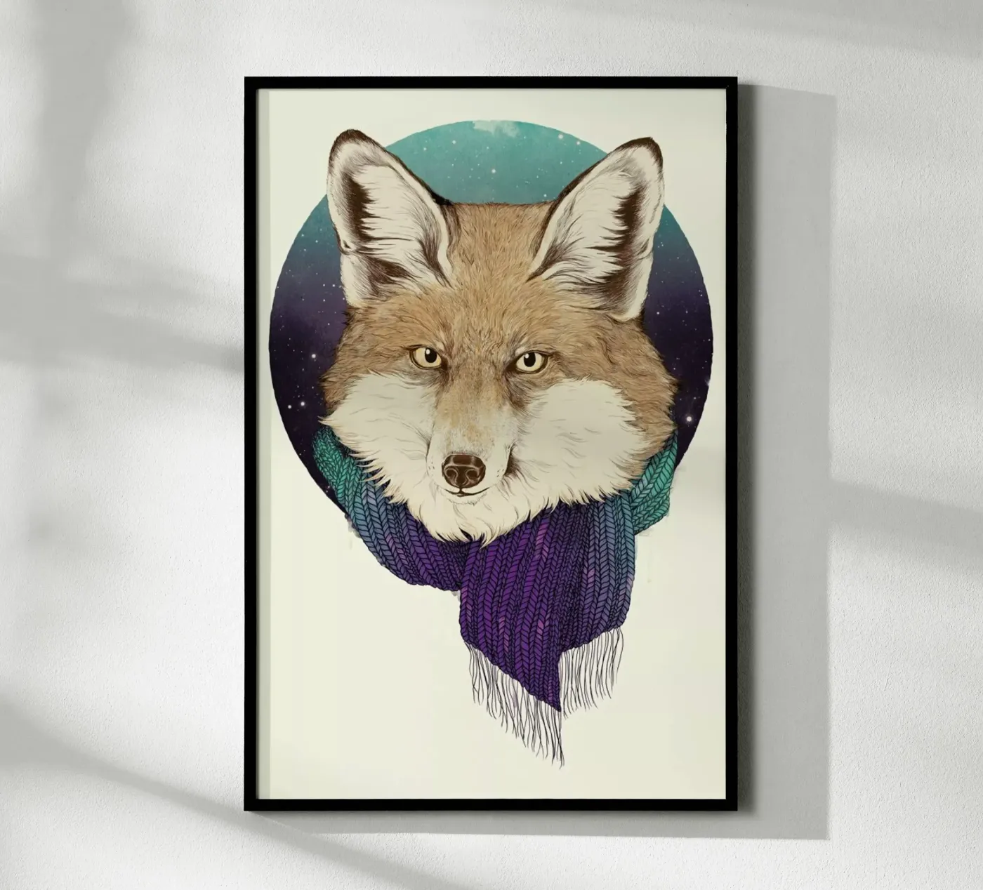 Winter Fox poster by Laura Graves