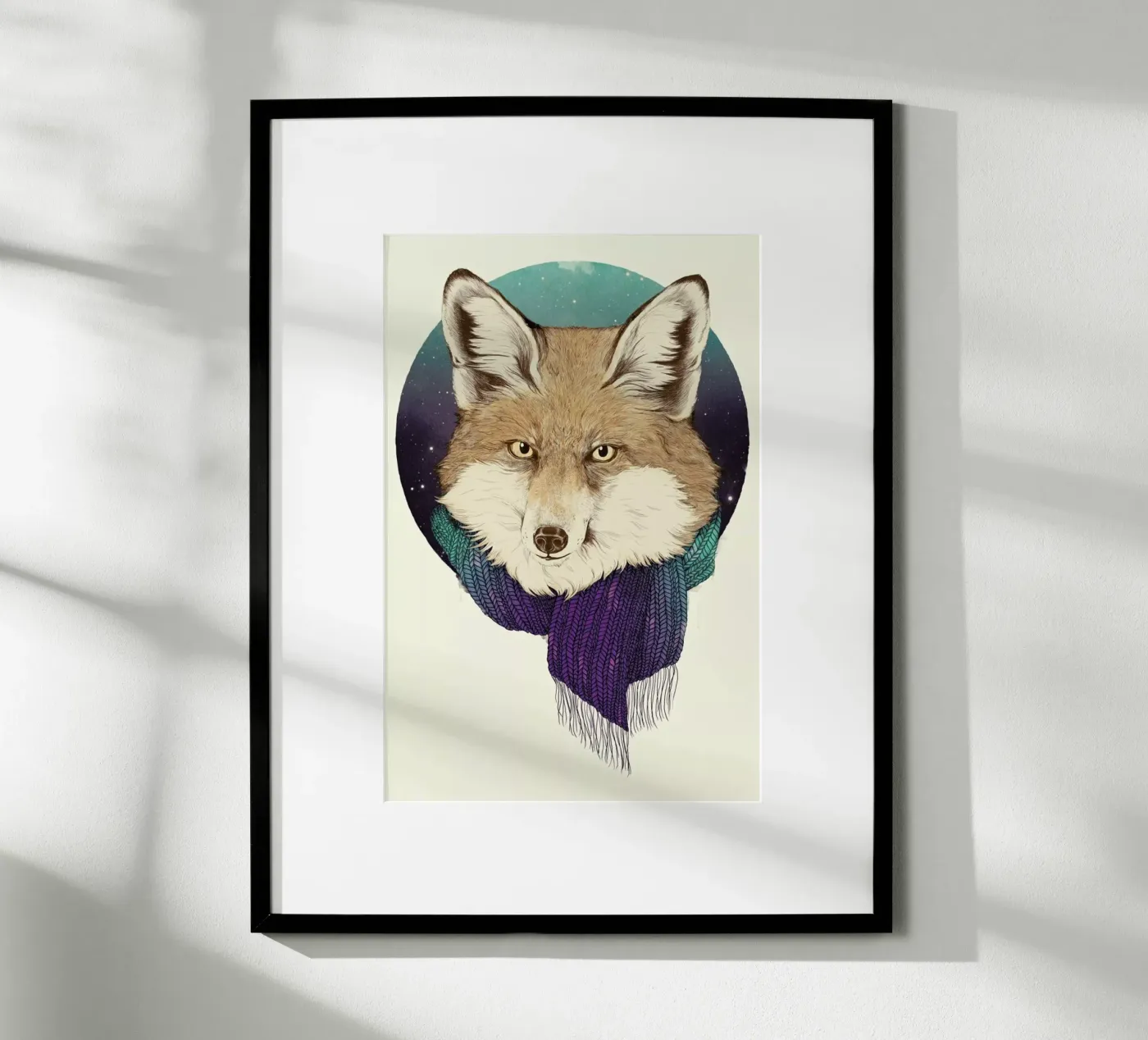 Winter Fox poster by Laura Graves