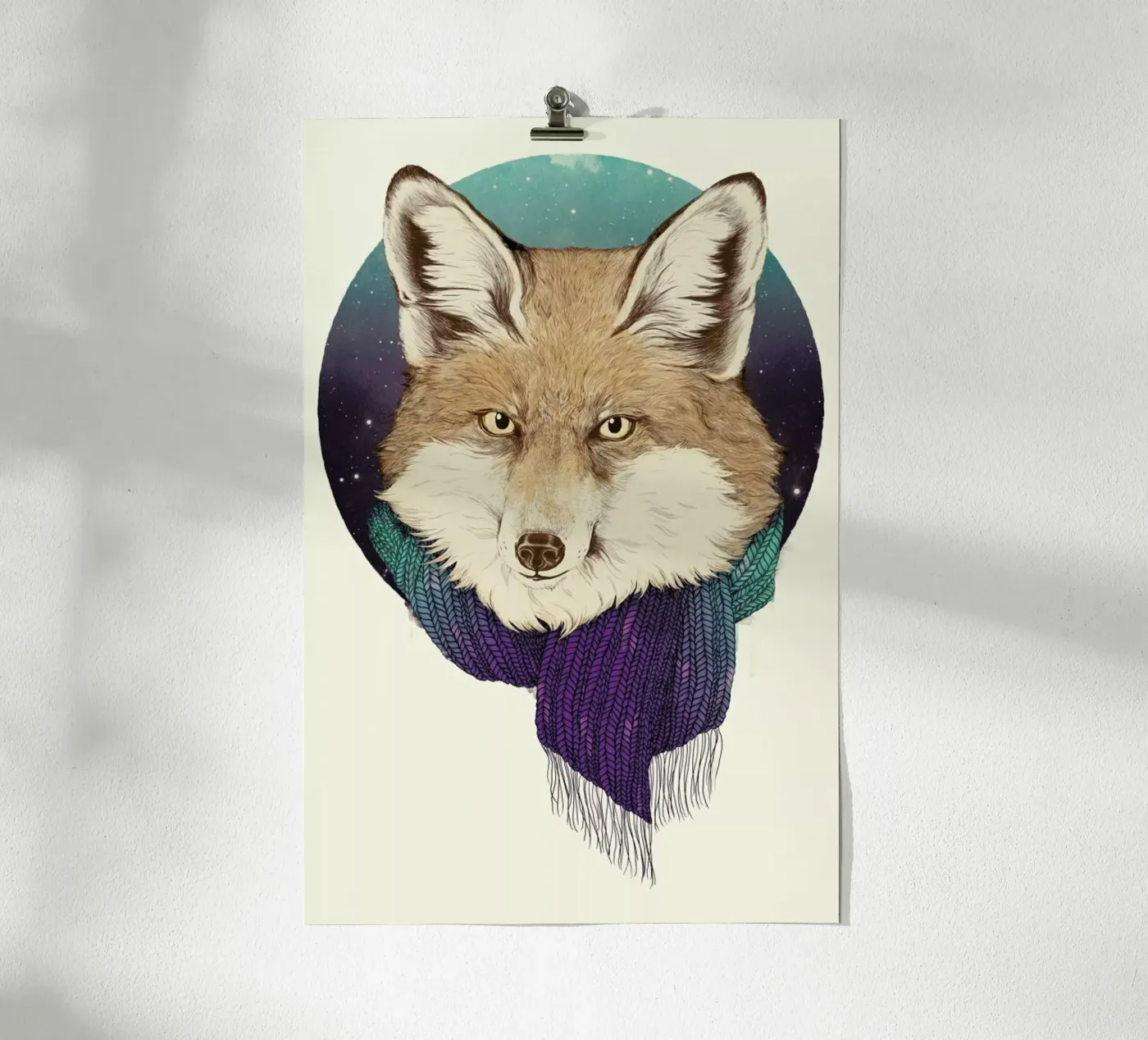 Winter Fox poster by Laura Graves