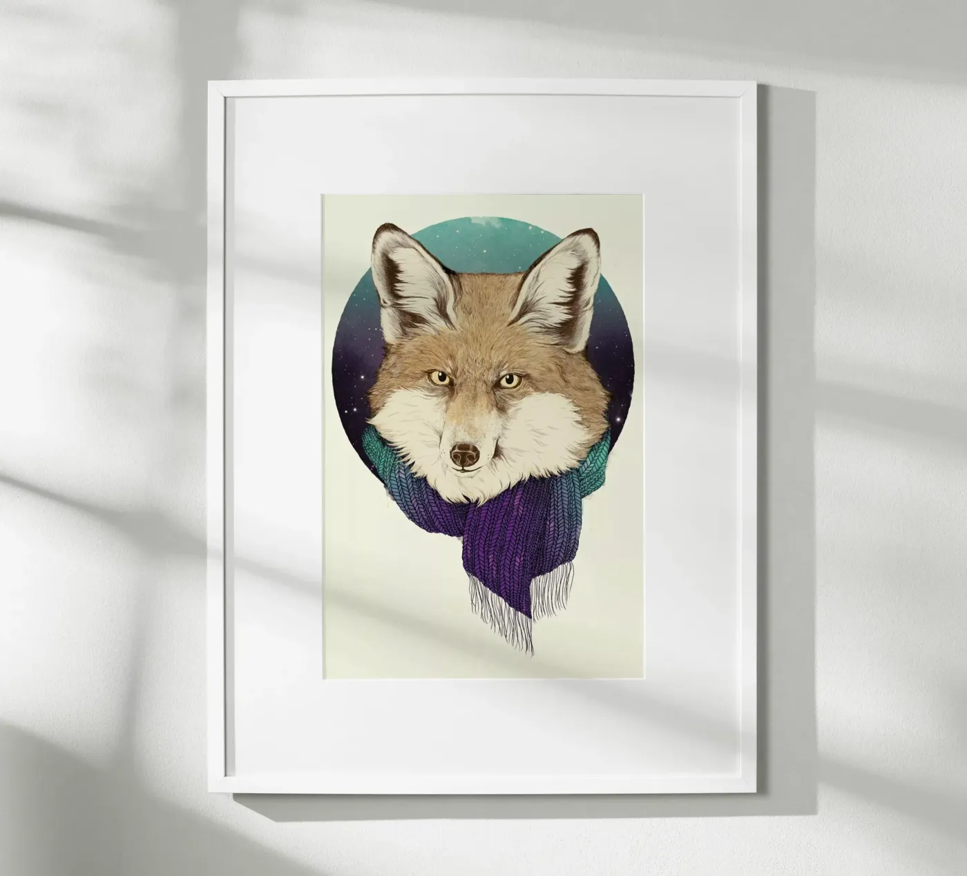 Winter Fox poster by Laura Graves