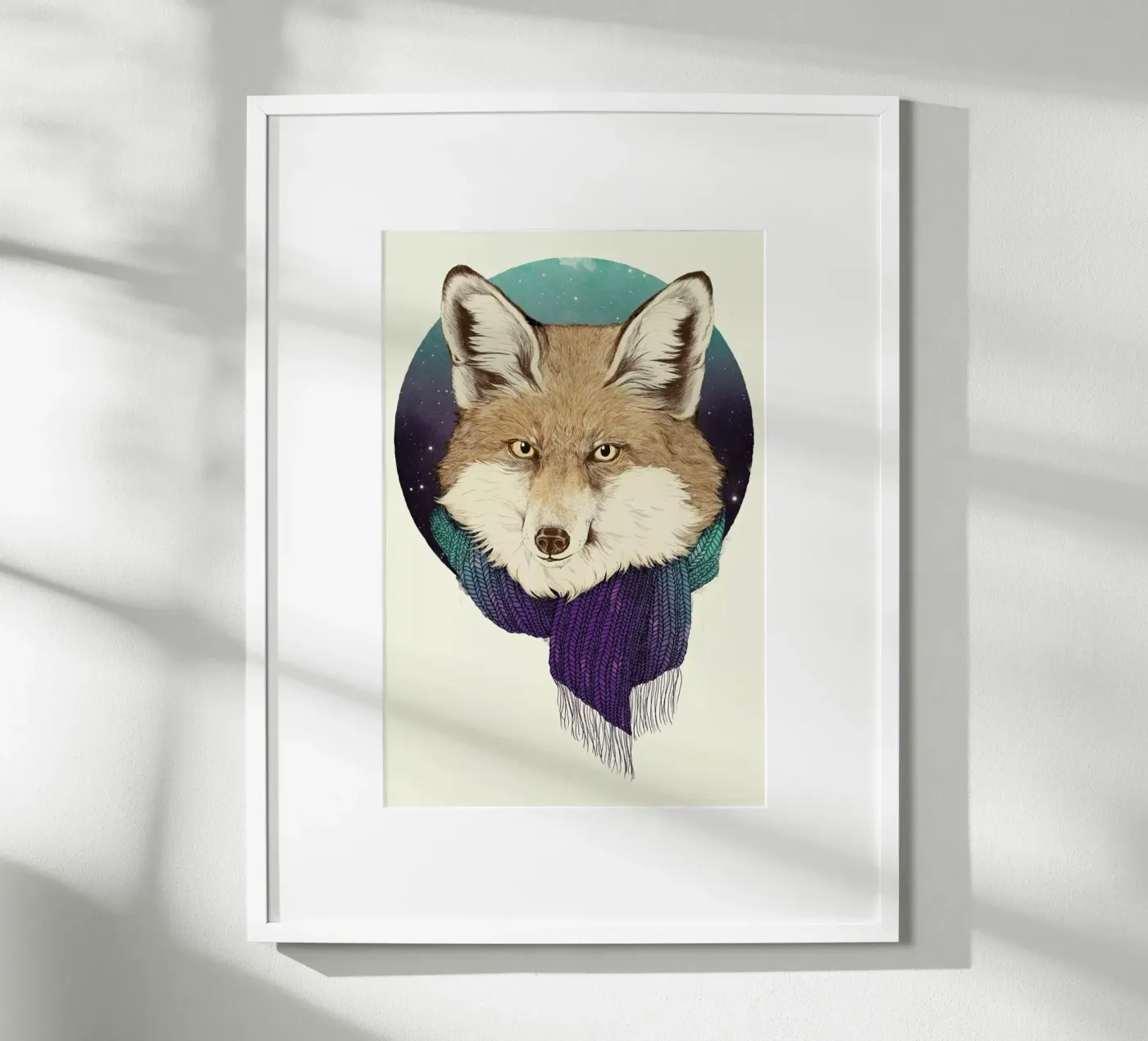 Winter Fox poster van Laura Graves