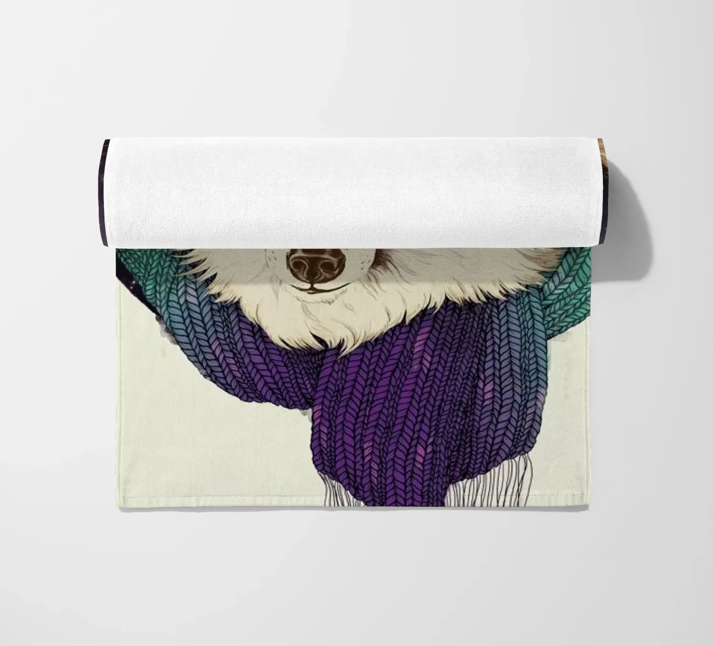 Winter Fox Strandtuch von Laura Graves