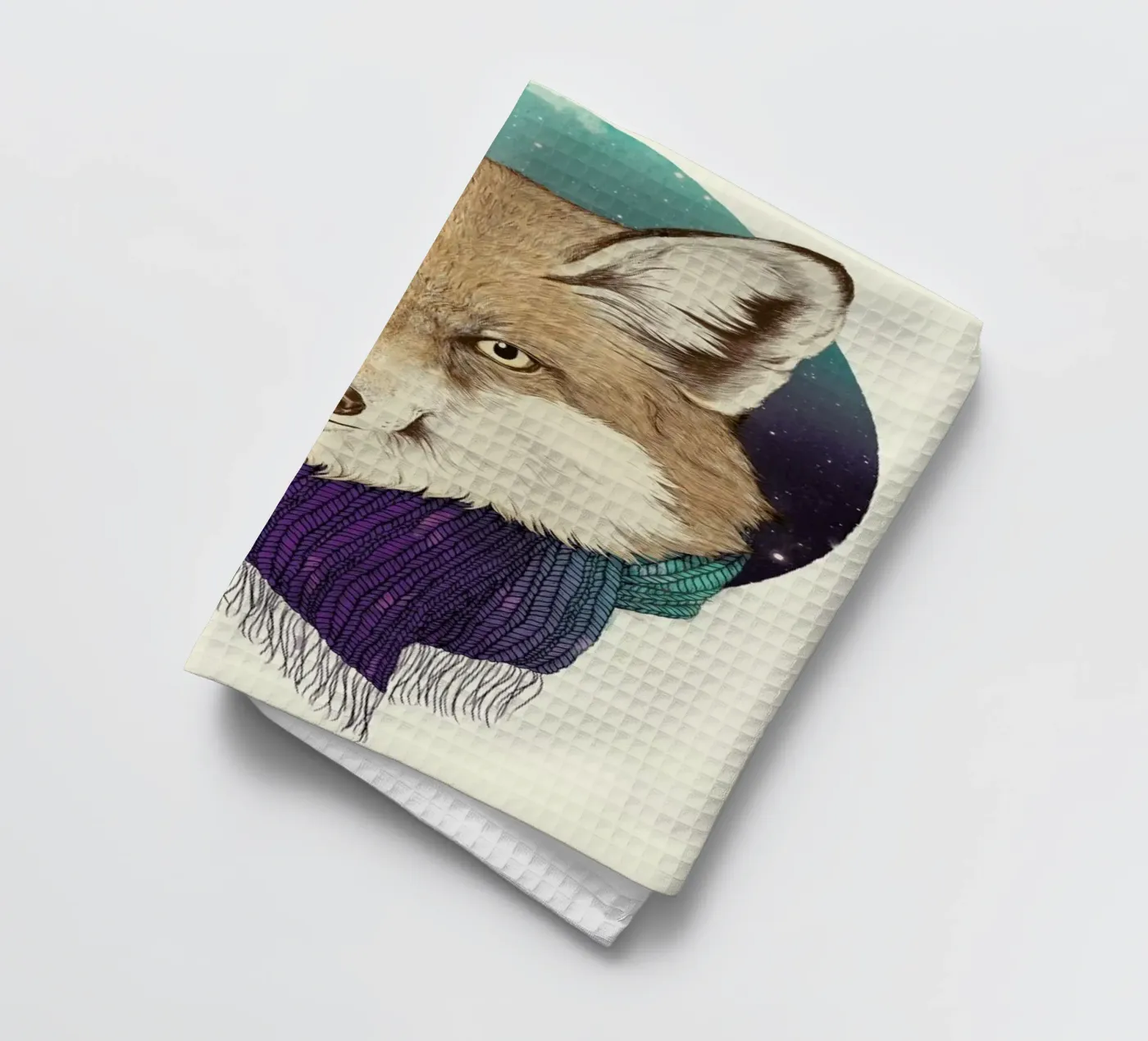 Winter Fox Geschirrtuch von Laura Graves