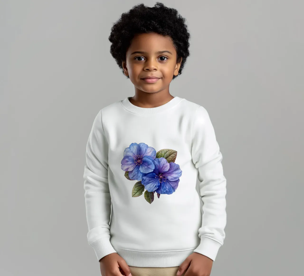 Fiore di eliotropio 2 felpa bambino da Bold Blooms