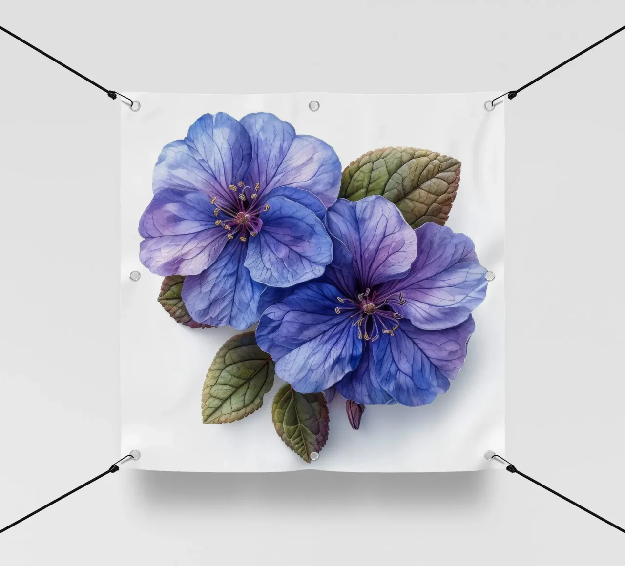 Fiore di eliotropio 2 telo in pvc da Bold Blooms