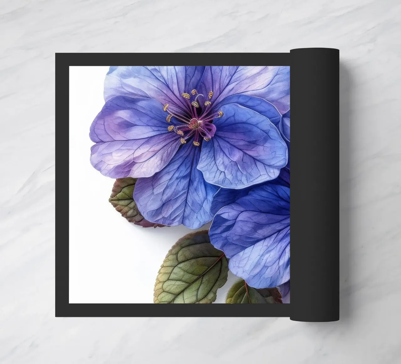 Fiore di eliotropio 2 zerbino da Bold Blooms