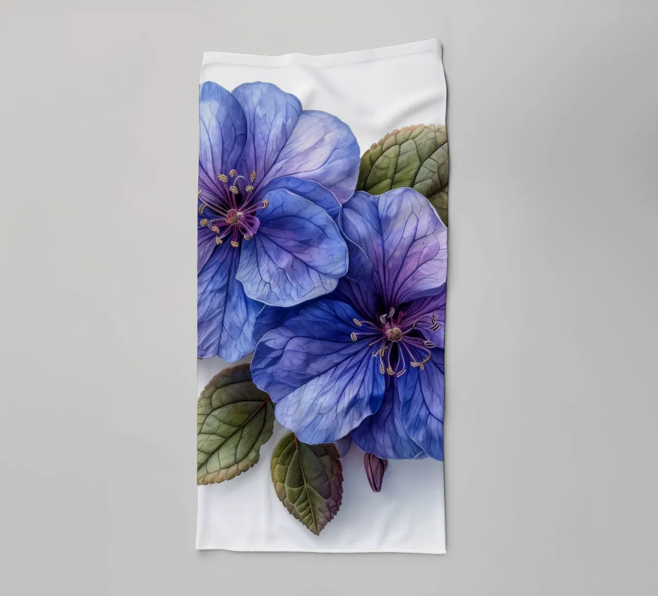 Fiore di eliotropio 2 asciugamano da bagno da Bold Blooms