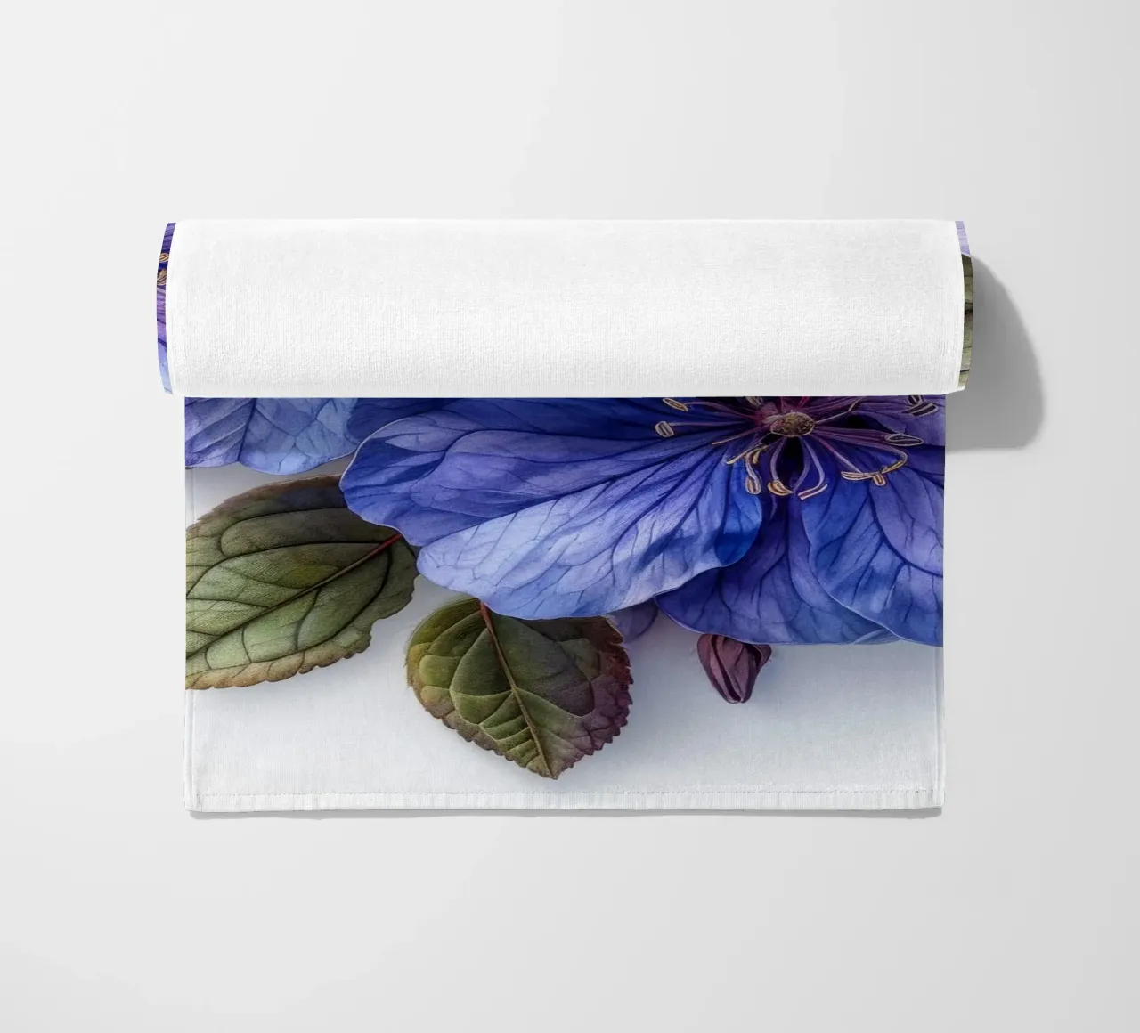 Fiore di eliotropio 2 telo mare da Bold Blooms