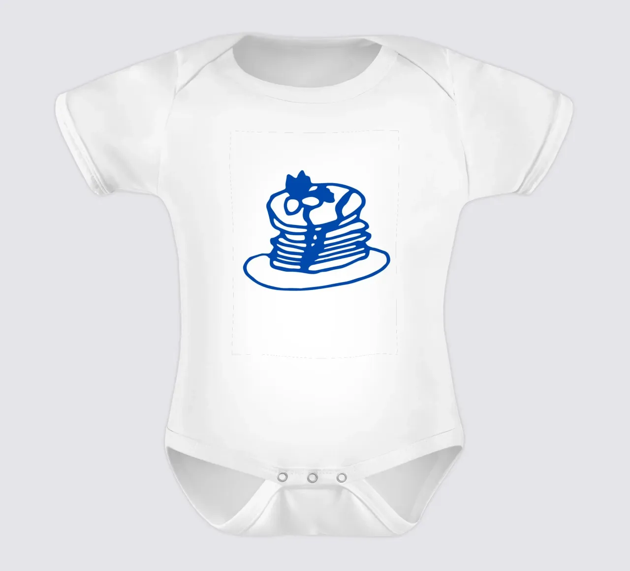 Stack of pancakes body neonato maniche corte da LisaArtes