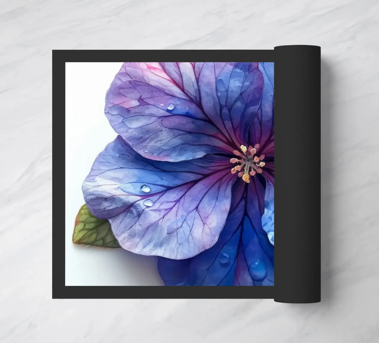 Fiore di eliotropio 3 zerbino da Bold Blooms