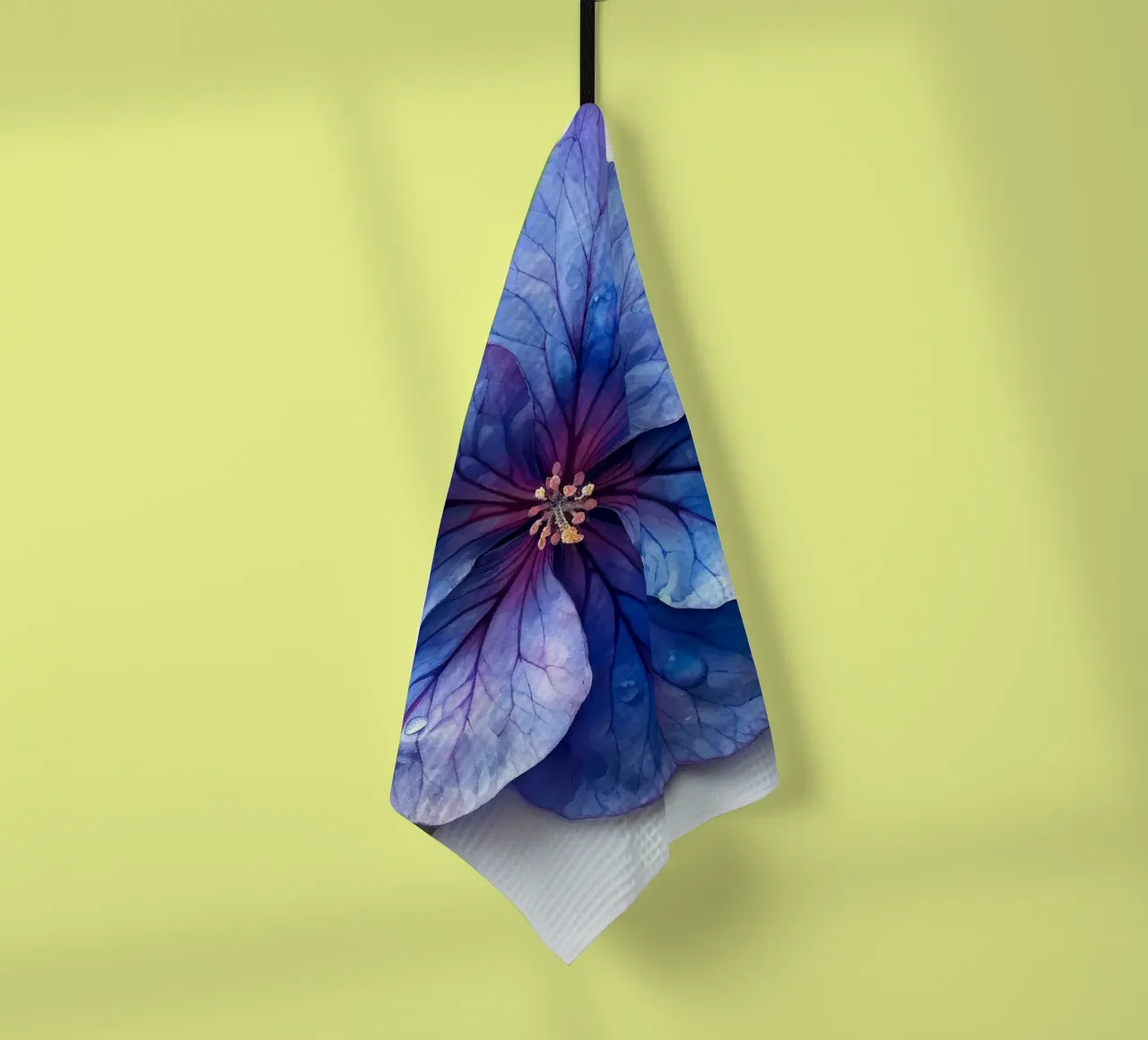 Fiore di eliotropio 3 canovaccio da cucina da Bold Blooms