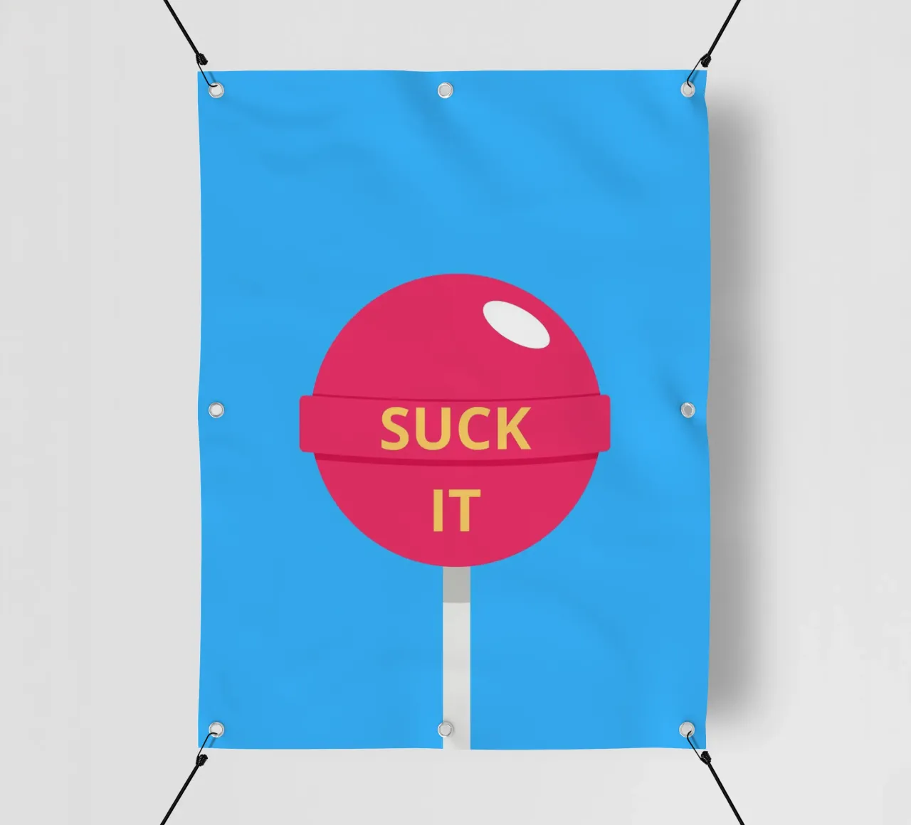 SUCK IT telo in pvc da LisaArtes