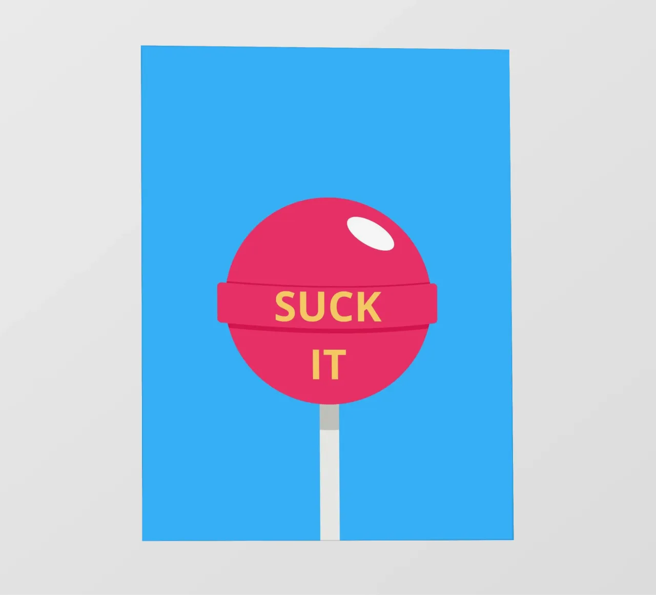 SUCK IT telo in pvc da LisaArtes