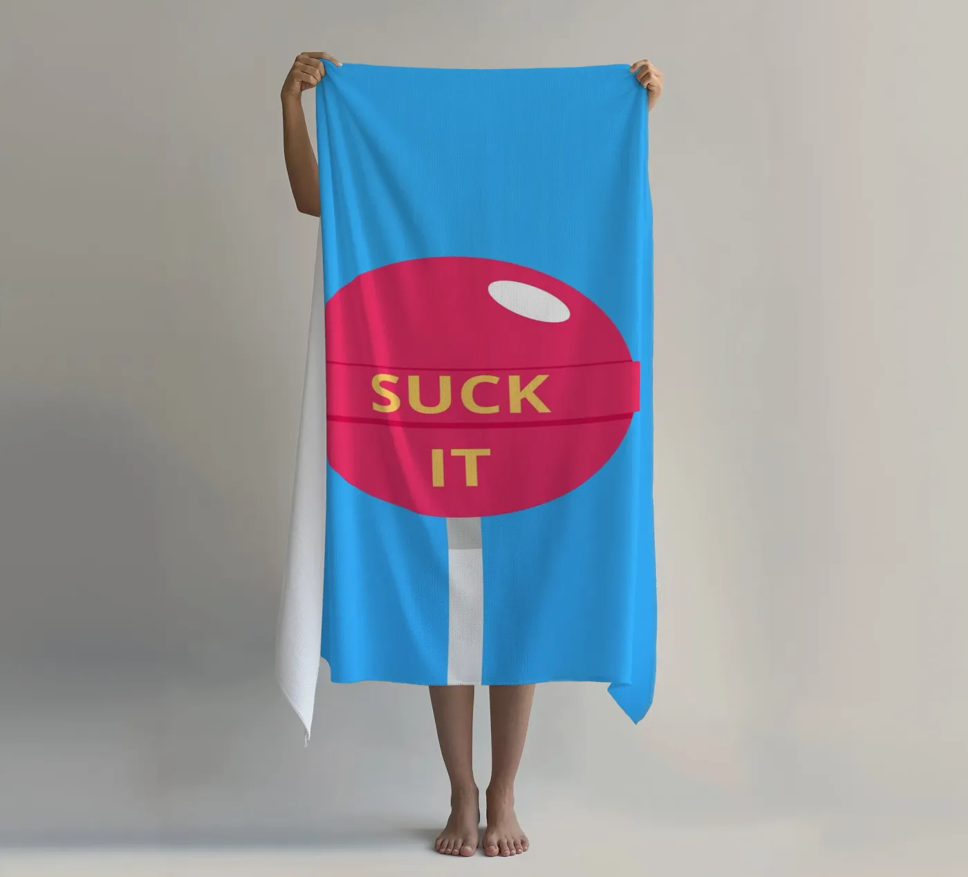SUCK IT strandhanddoek van LisaArtes