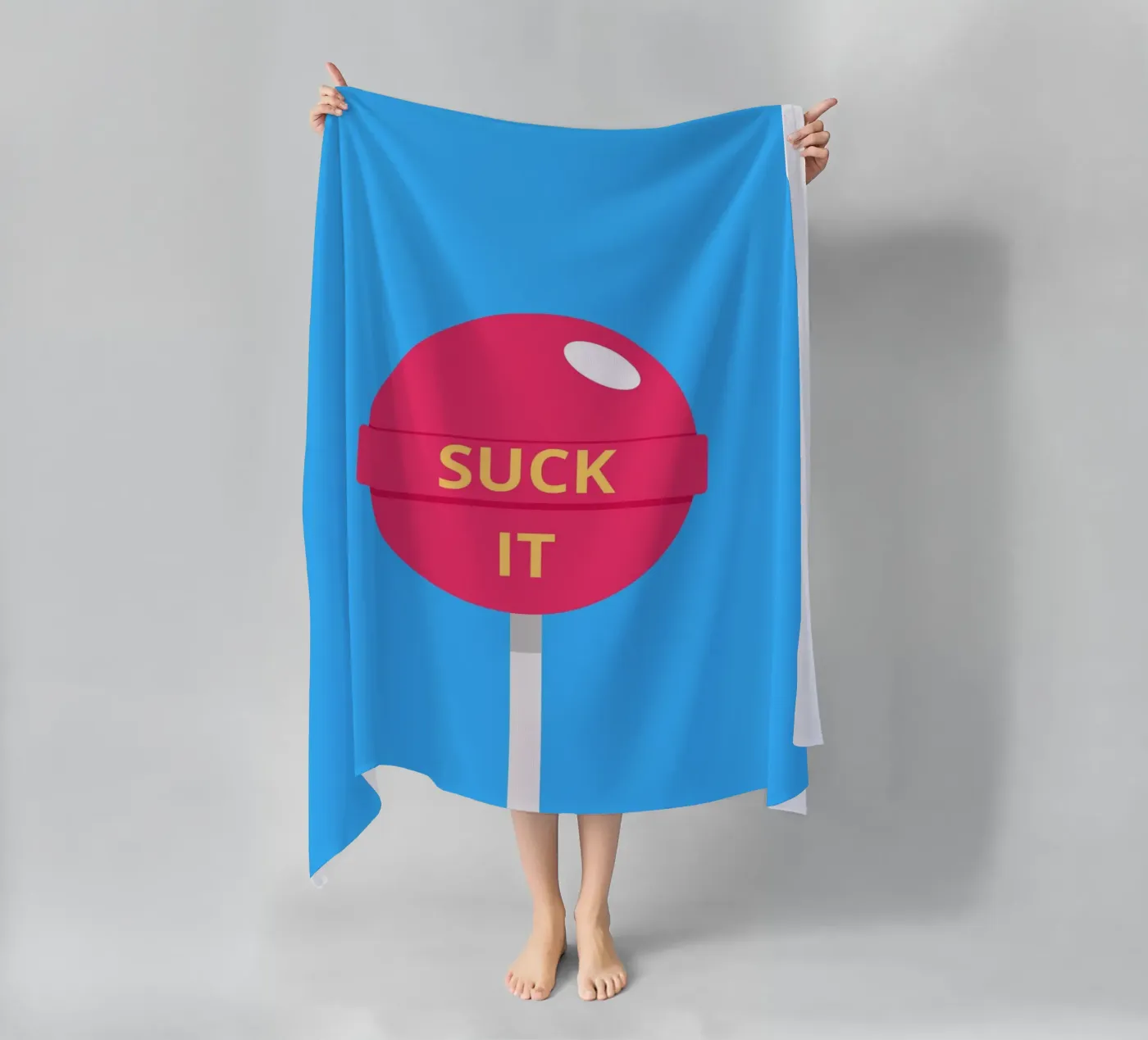 SUCK IT strandhanddoek van LisaArtes