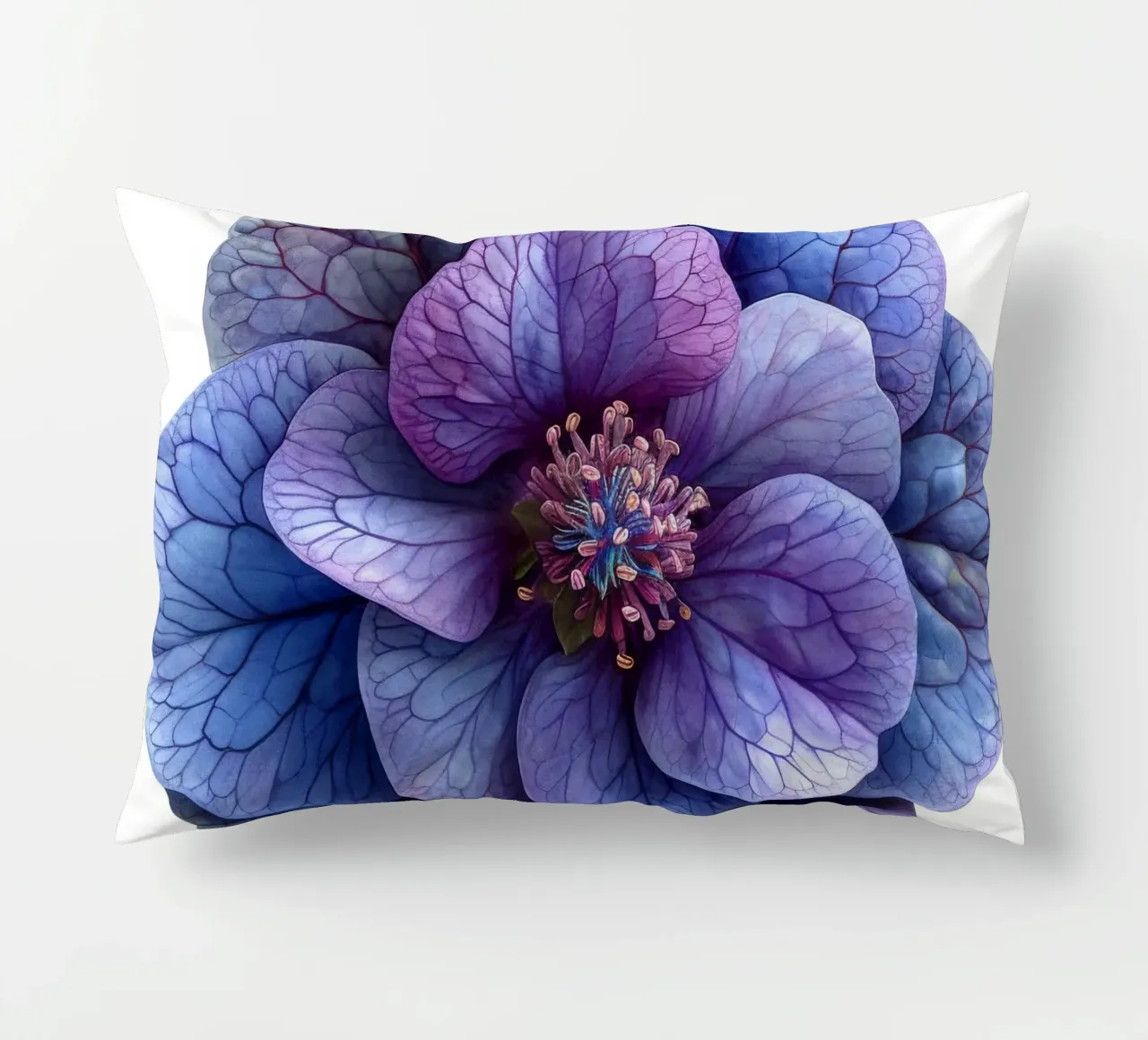 Fiore di eliotropio 4 cuscino da Bold Blooms