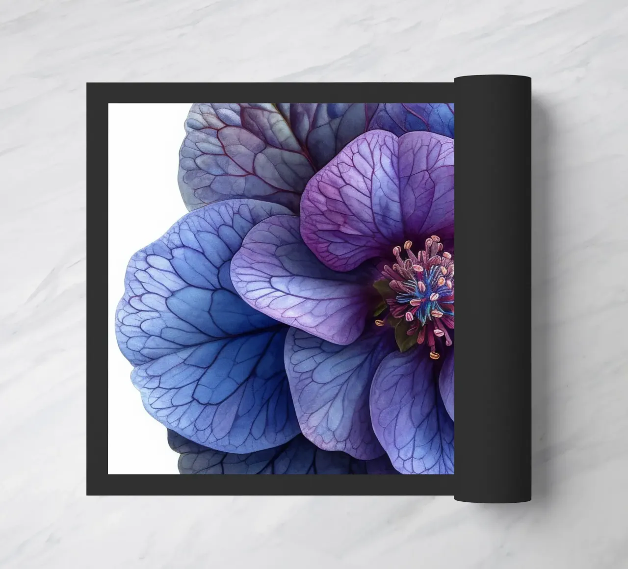 Fiore di eliotropio 4 zerbino da Bold Blooms