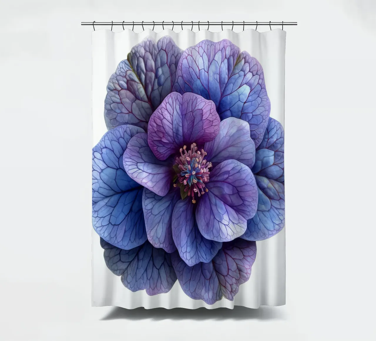 Heliotrop Blume 4 Duschvorhang von Bold Blooms