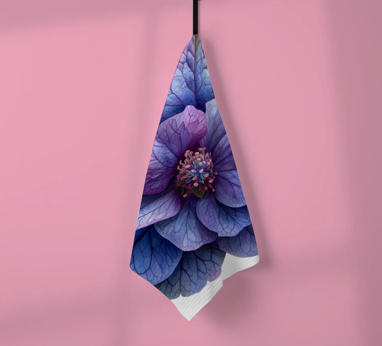 Fiore di eliotropio 4 canovaccio da cucina da Bold Blooms