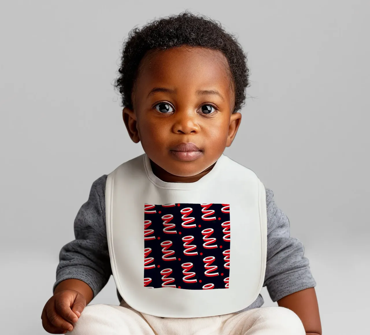 Oui Oui Oui baby bib by Ruei