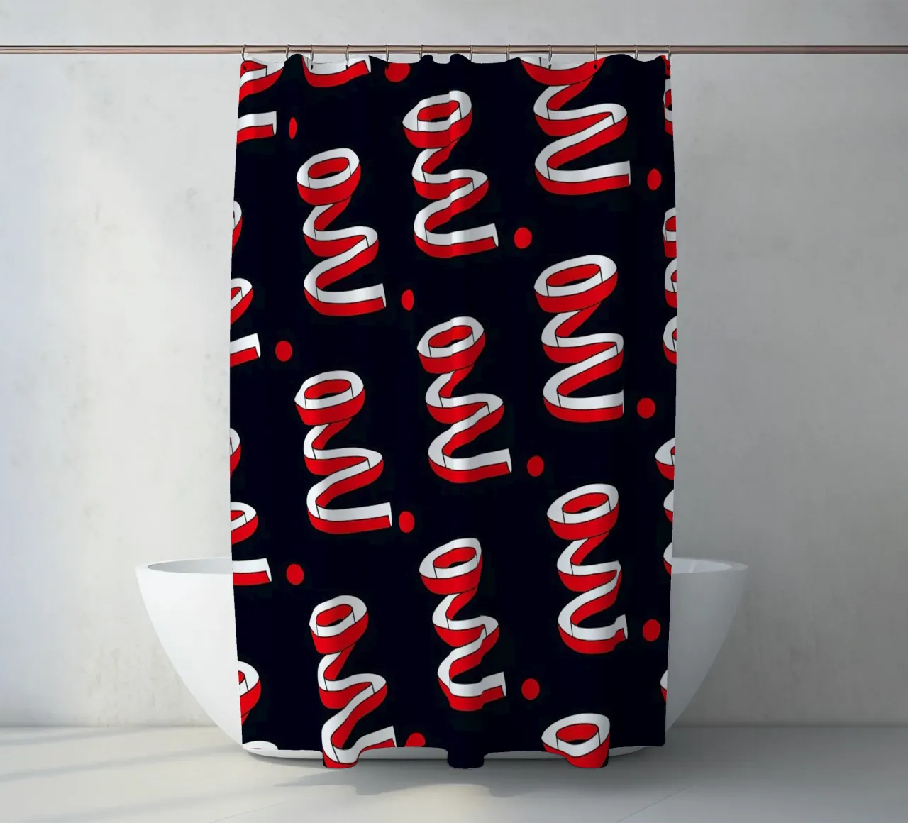 Oui Oui Oui cortina de baño de Ruei