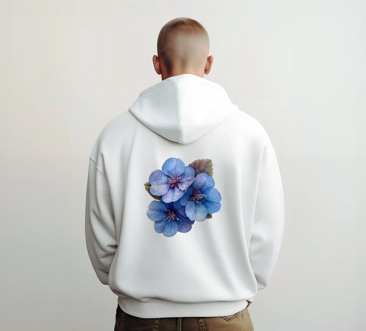 Fiore di eliotropio 1 felpa con cappuccio da Bold Blooms