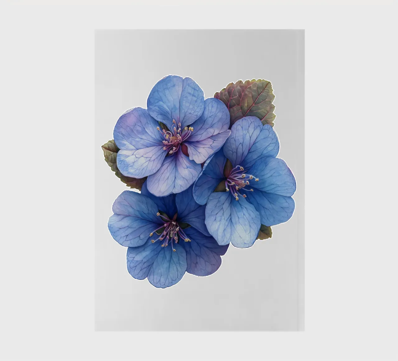 Heliotrope Flower 1 notebook by Bold Blooms