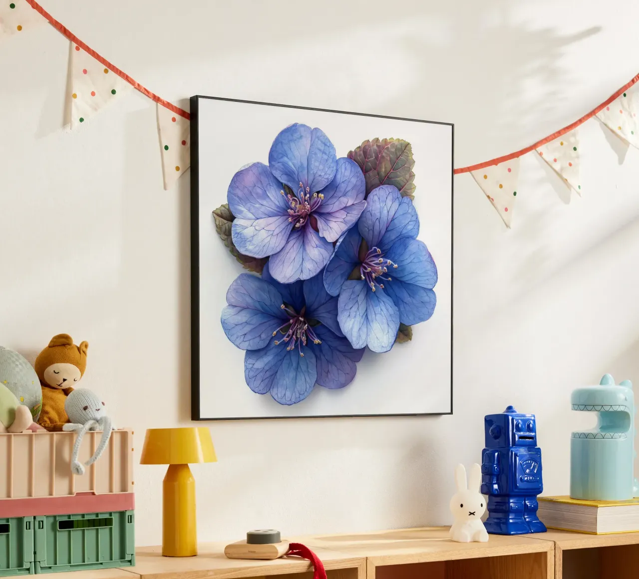 Fiore di eliotropio 1 alluminio dibond da Bold Blooms