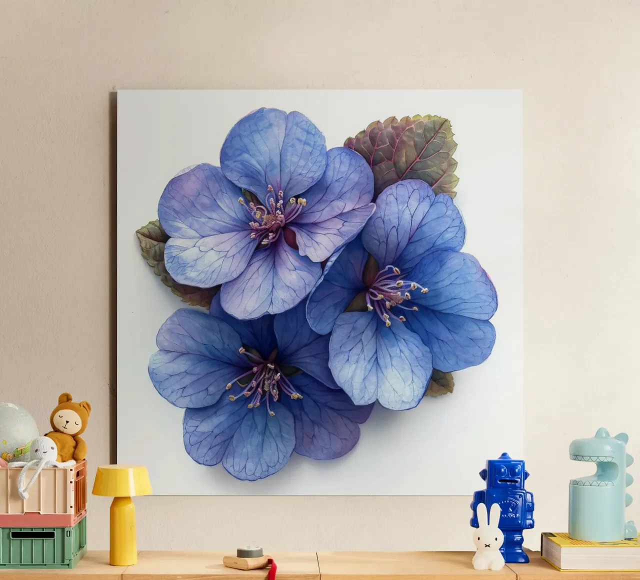 Fiore di eliotropio 1 alluminio dibond da Bold Blooms