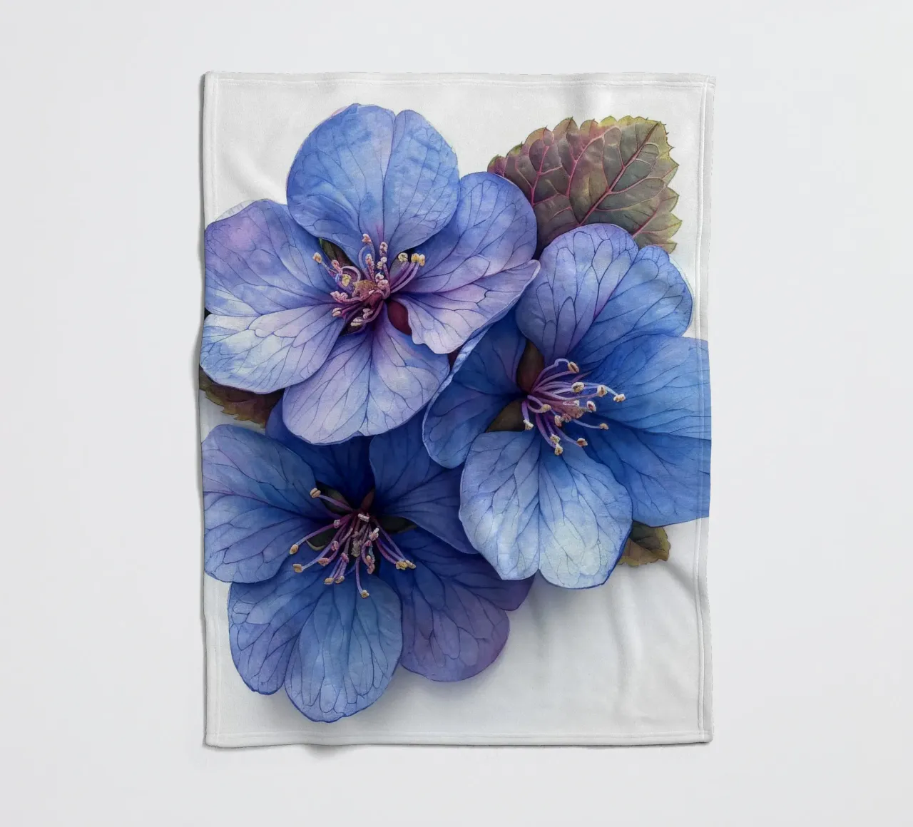 Fiore di eliotropio 1 coperta in pile da Bold Blooms