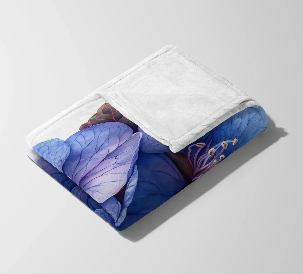 Fiore di eliotropio 1 coperta in pile da Bold Blooms
