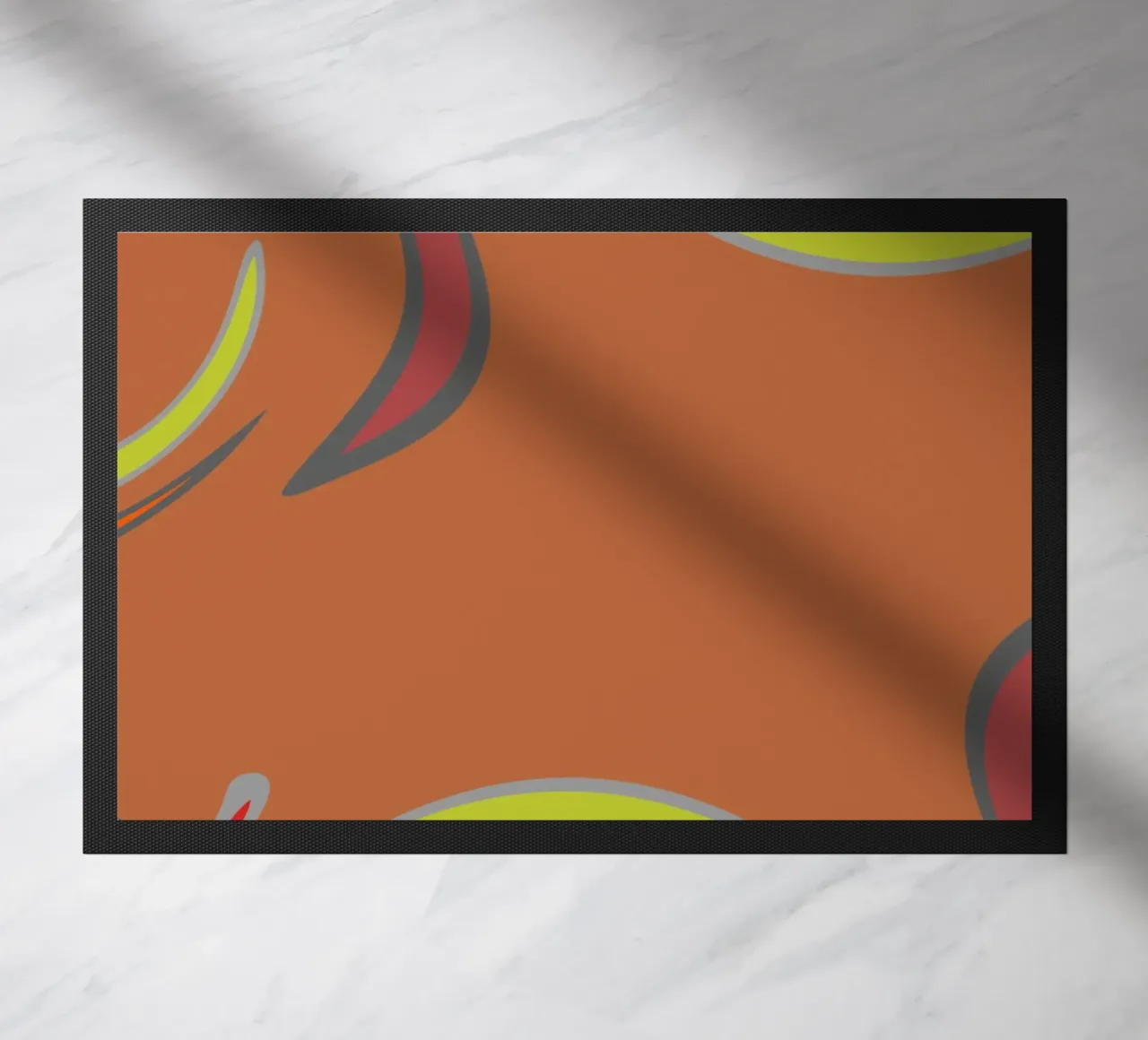 Abstract geometric fractal pattern doormat by Something for you
