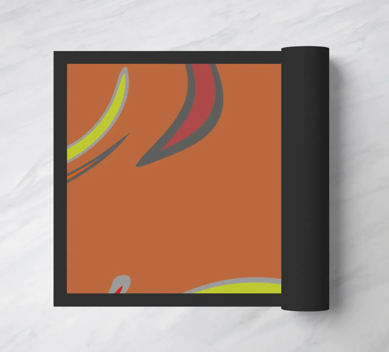 Abstract geometric fractal pattern doormat by Something for you