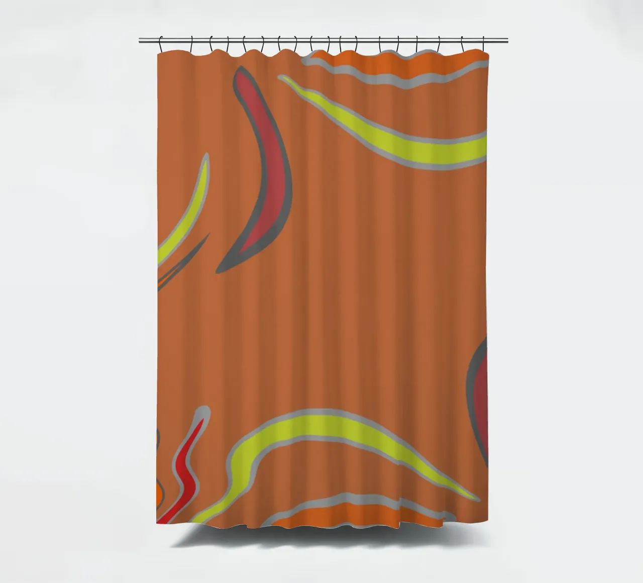 Abstract geometric fractal pattern shower curtain by Something for you