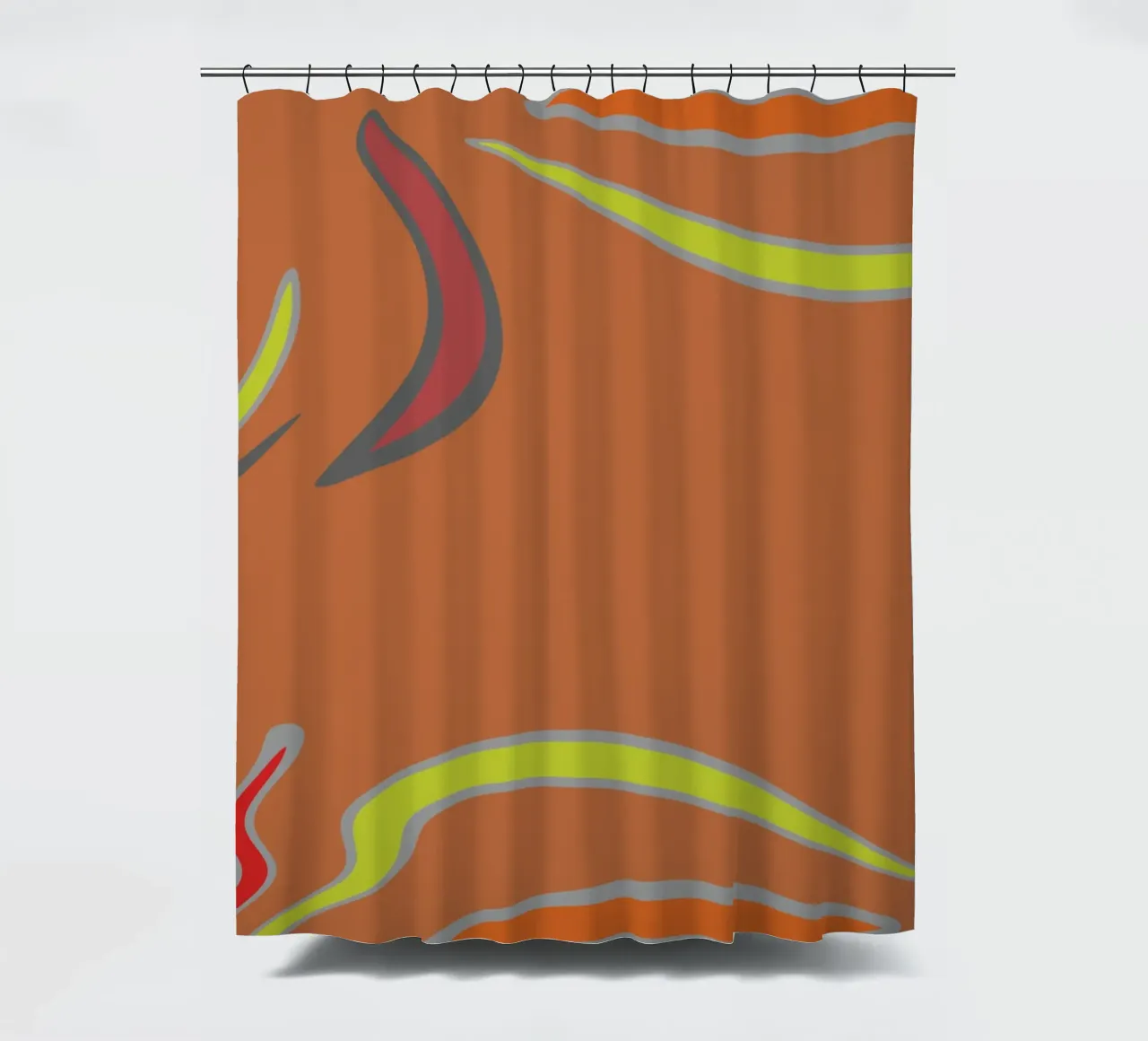 Abstract geometric fractal pattern shower curtain by Something for you