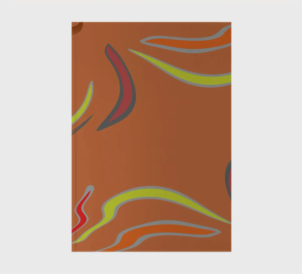 Abstract geometric fractal pattern notebook by Something for you