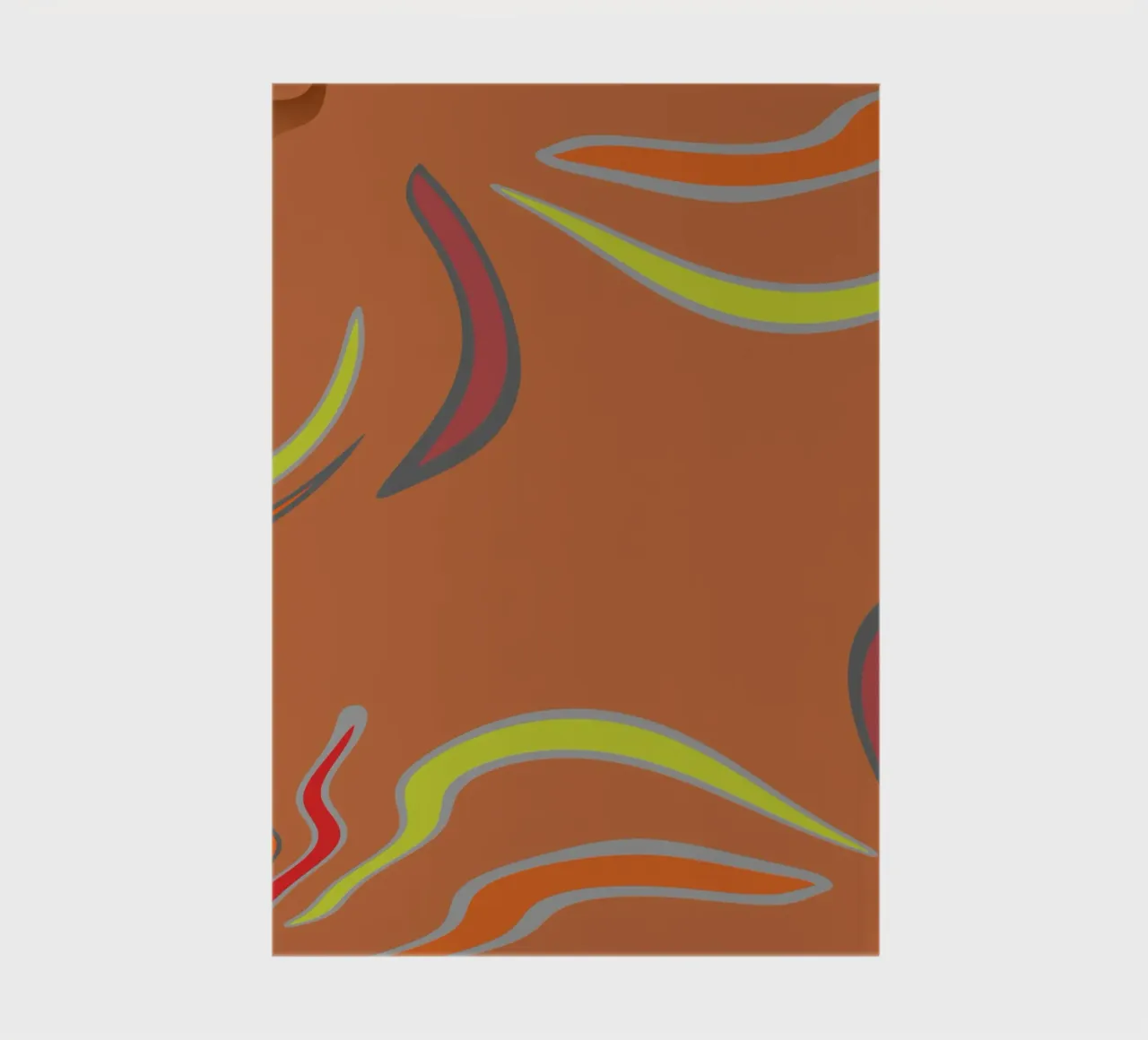 Abstract geometric fractal pattern notebook by Something for you