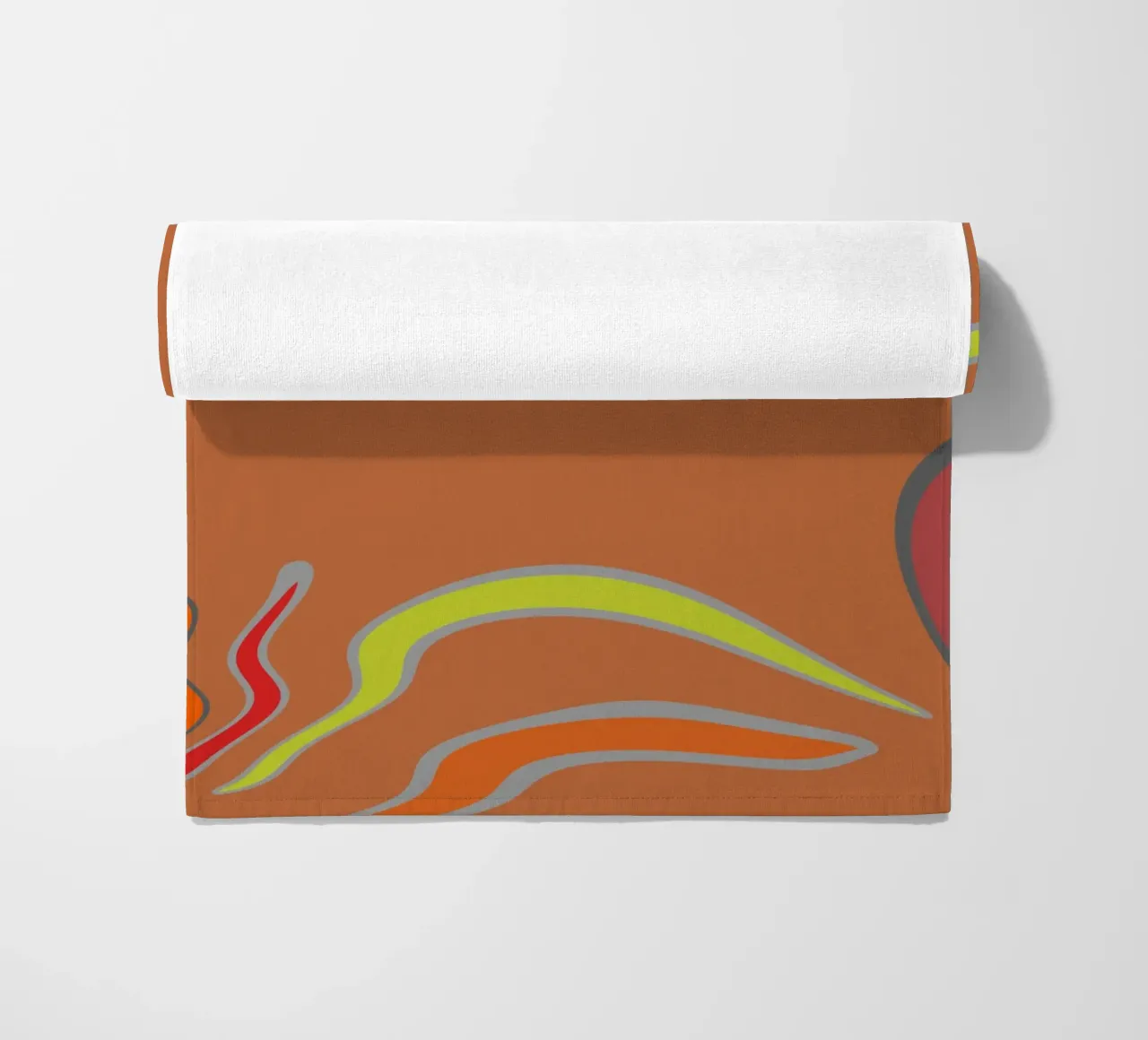 Abstract geometric fractal pattern beach towel by Something for you