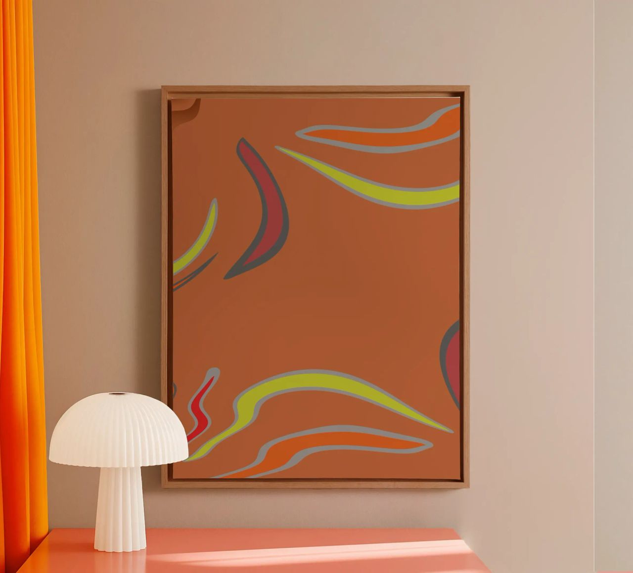 Abstract geometric fractal pattern canvas by Something for you