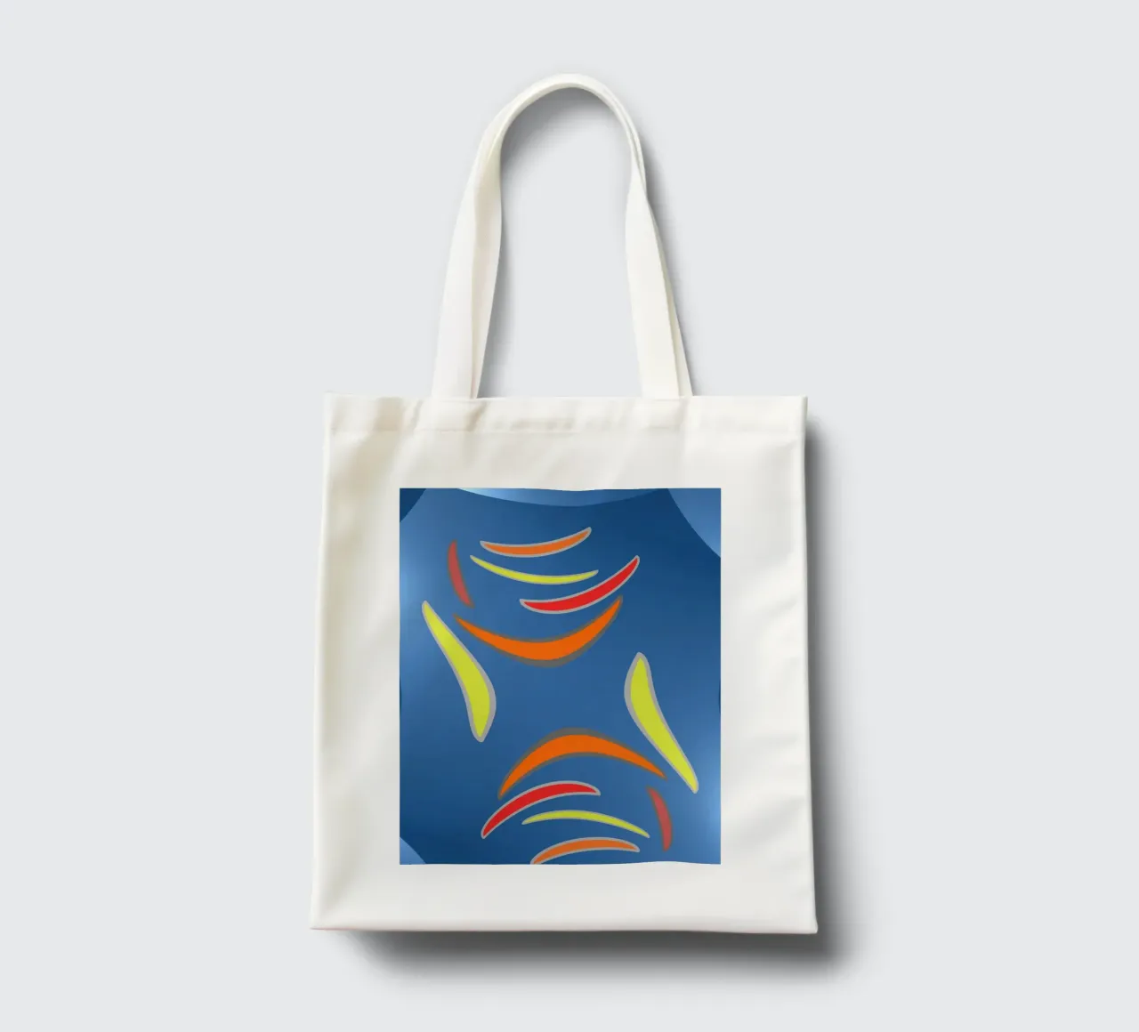 Abstract geometric fractal wavy pattern tote bag by Something for you