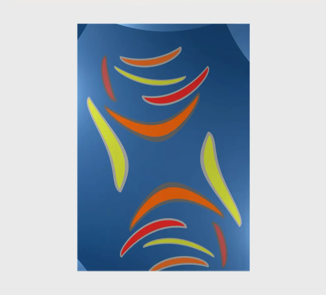 Abstract geometric fractal wavy pattern notebook by Something for you