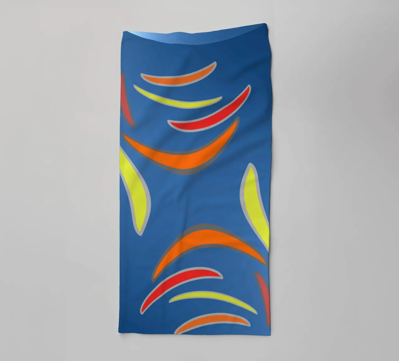 Abstract geometric fractal wavy pattern towel by Something for you