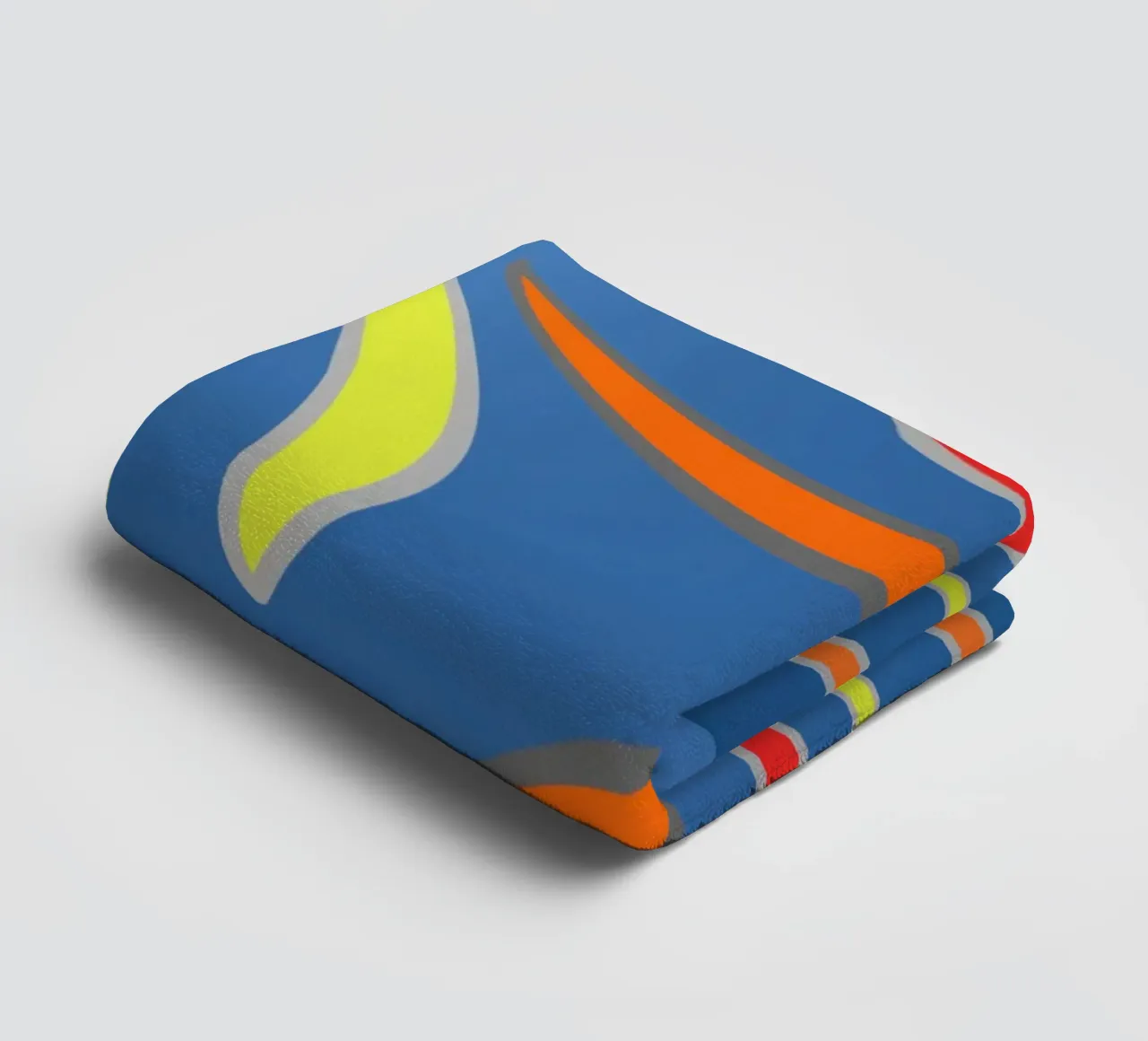 Abstract geometric fractal wavy pattern towel by Something for you